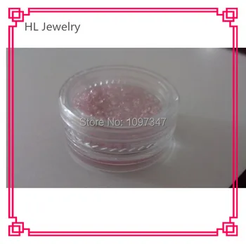 1000 шт./лот 1,5 мм Розовый Круглый кубический цирконий, россыпной камень для красоты ногтей