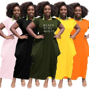 2022 Сексуальная Девушка Y2K Макси Африканские Платья Женское Богемное Вечернее Платье Женское Тонкое Готическое Женское Модное Платье-Халат Уличное С Круглым Вырезом