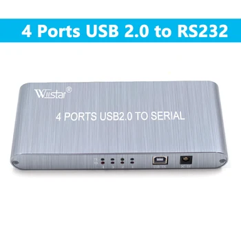 4-портовый USB 2,0-RS232 Последовательный Кабельный Разветвитель Конвертер USB 2,0-4-портовый RS232 DB9 Последовательный Разветвитель для Windows 2000 MAC OS