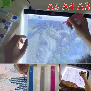 Elice A3 A4 A5 ультратонкий светодиодный графический планшет для рисования, USB светодиодный светильник, планшет для рисования, Электронная художественная живопись