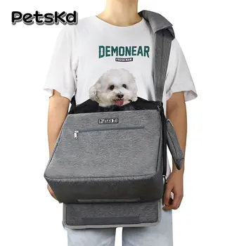 Petskd Слинг-переноска для собак, Переносная Сумка-Мессенджер, Переноска для кошек, Нейлоновая сумка для домашних животных, аксессуары для собак среднего размера для улицы