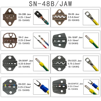 SN-48B/6 мм обжимные плоскогубцы SN jaw (ширина челюсти 6 мм/плоскогубцы 190 мм) SN28B/-2/02C/06/06WF/16WF/02WF2C/0325