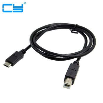 USB-C Штекерный разъем USB 3.1 Type C к штекерному кабелю передачи данных USB 2.0 B Type для мобильных телефонов, Macbook и ноутбуков