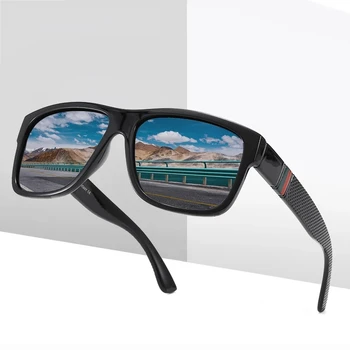 ZXWLYXGX Фирменный Дизайн Классические Поляризованные Солнцезащитные Очки Для Мужчин И Женщин Для Вождения в Квадратной Оправе Модные Солнцезащитные Очки Мужские Gafas De Sol