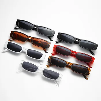 Винтажные Прямоугольные солнцезащитные очки 2022, Маленькие Квадратные Солнцезащитные очки, Новые Брендовые Дизайнерские модные красочные солнцезащитные очки для женщин UV400