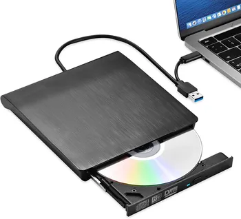Внешний накопитель USB3.0 и Type C BD-RDL DVD-RW CD Writer Combo Recorder Для воспроизведения 3D-видео для Microsoft Surface Pro 9 8 7 6 5 4 Pro Go