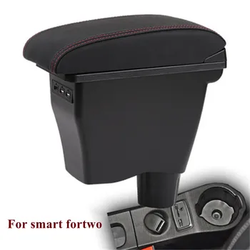 Для Smart fortwo Коробка для подлокотника Для smart forfour Детали для дооснащения автомобильного подлокотника Внутренний ящик для хранения 3USB Простая установка