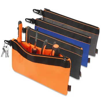 Домашняя холщовая многофункциональная сумка для хранения инструментов для ремонта, наружная портативная сумка для хранения инструментов на молнии