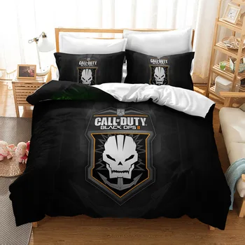 Игровое Одеяло Call Of Duty С 3D Принтом, Комплект Постельного белья, Двустороннее Стеганое Одеяло И Наволочка Для Домашнего Обихода