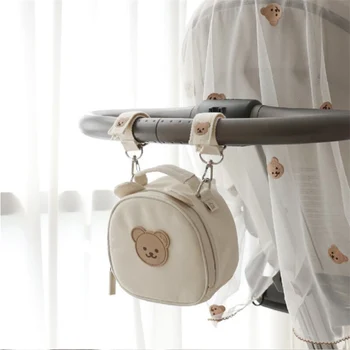 Корейская многофункциональная сумка для детской коляски, Сумки для подгузников, органайзер с медведем, Сумка для мамы для беременных, водонепроницаемые детские вещи