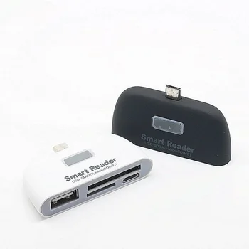 Многофункциональный считыватель смарт-карт OTG-USB 2.0 SD TF CardReader с портом Micro USB для картридеров смартфонов Android Новый