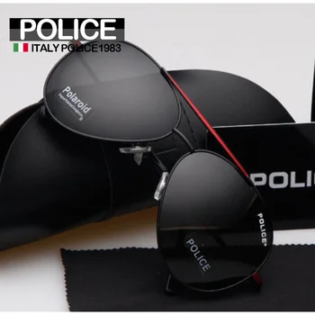 Полицейские Солнцезащитные очки Поляризованные Италия 1983 для мужчин, цвета зеркал для вождения, Солнцезащитные очки для женщин с защитой от UV 400 Pilot P8585