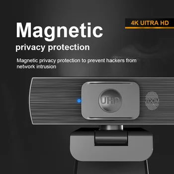 Портативная веб-камера 4K HD с автофокусом, сенсор, веб-камера с микрофоном, защитная крышка, подключи и играй USB, компьютерная веб-камера для Pro Stre