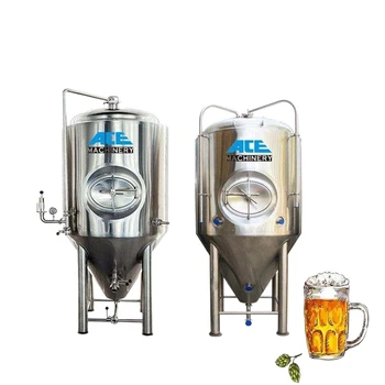 Резервуары для брожения пива объемом 1000 Л, 1200Л, 1500Л, изготовленные по конкурентоспособной цене, конические резервуары для брожения пива по индивидуальному заказу